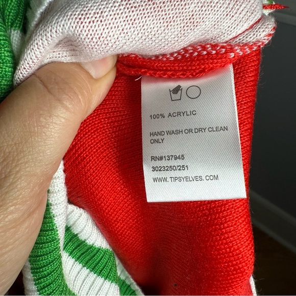 Tipsy Elves Go Elf Yourself Christmas Sweater Fun Whimsical Brand New Size XL - Picture 8 of 9